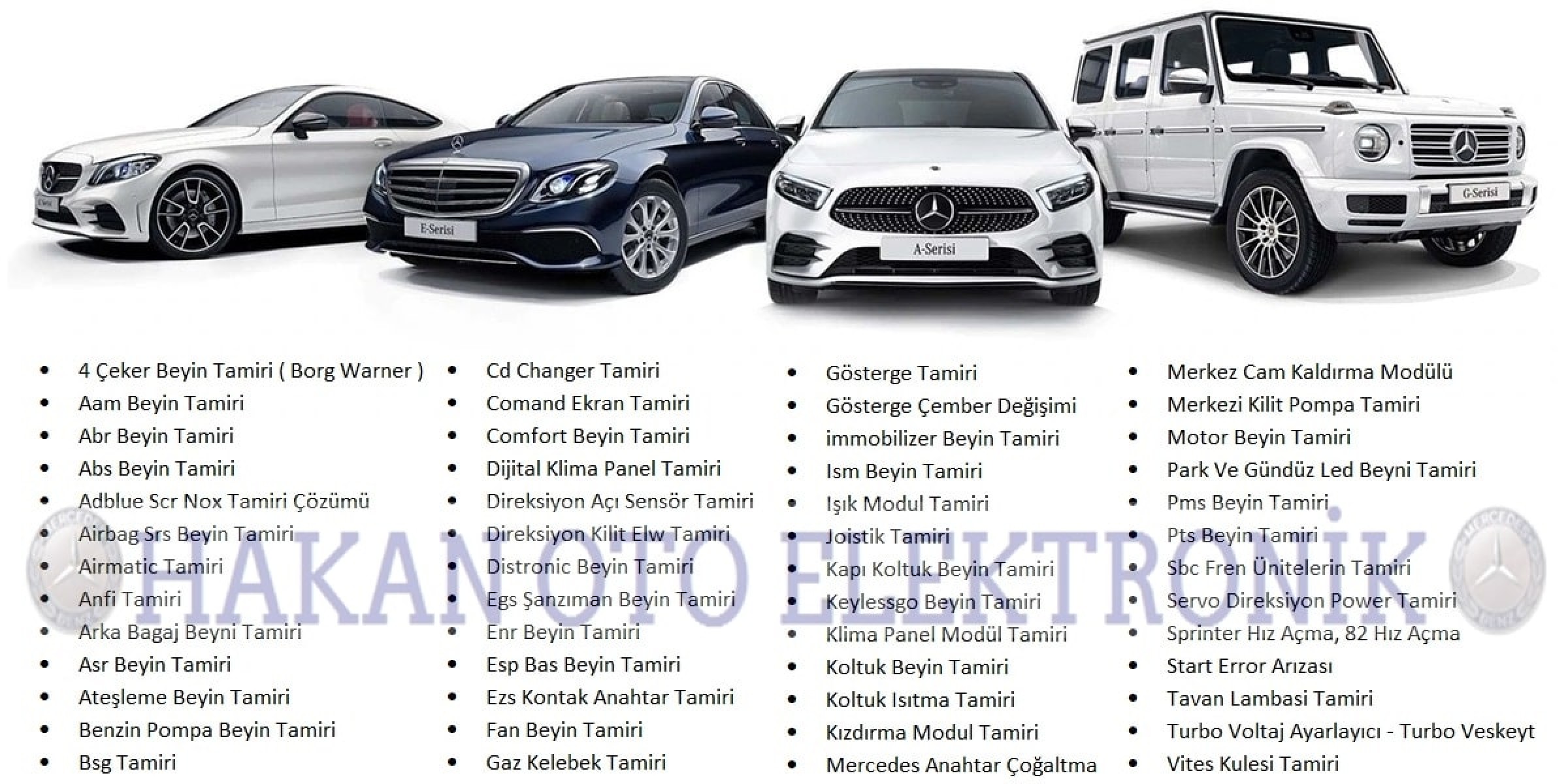 mercedes elektrik servisi ankara